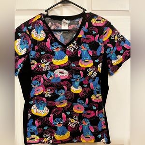 Disney Stitch Scrub Top